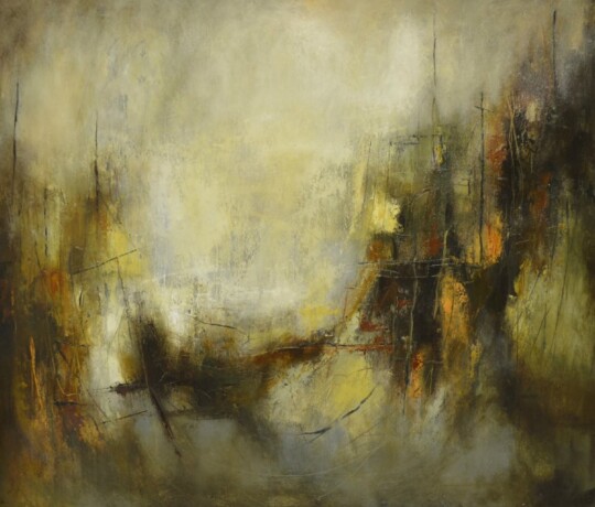 A time of storm and darkness - Oil on paper, 32 x 42 inches (2017) SOLD