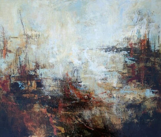 The landing place - Oil on board, 24 x 36 inches (2018) - SOLD